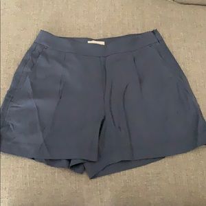 Loft Grey Pleated Shorts